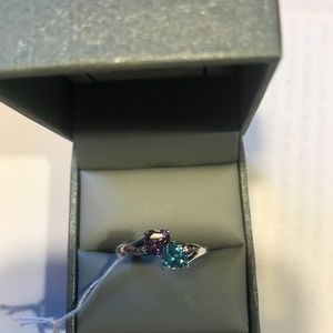 New price 💕S.S. Double Heart Ring Size 7